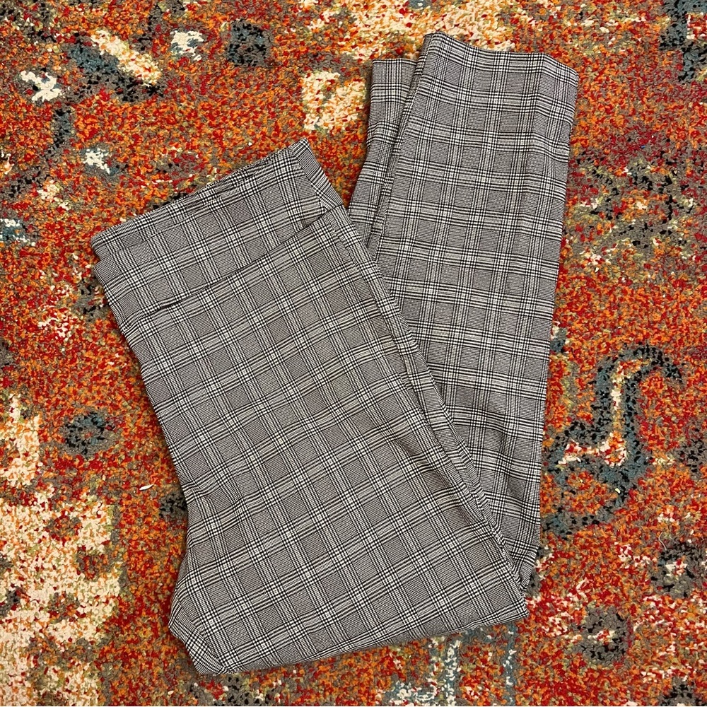 Black & White Plaid Business Casual Pants/Leggings Size XL